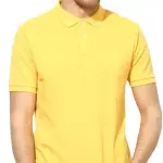 men's yellow polo t-shirt